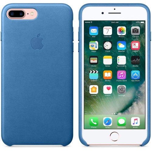 Apple Custodia in pelle per iPhone 8 Plus / 7 Plus - SEA BLUE Apple Custodia in pelle per iPhone 8 Plus / 7 Plus - SEA BLUE